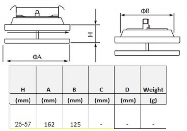 Рамка вентиляційна припливна (анемостат) SVF 125 мм метал білий 