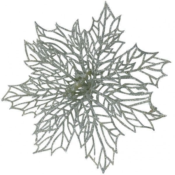 Декорація новорічна MISLT Різдвяник Павутинка flower2-4 5 см
