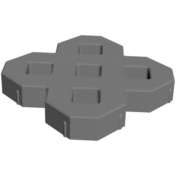 Решетка парковочная Золотой Мандарин серая 500х500х80 мм