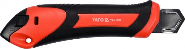 Ніж будівельний YATO з висувним лезом з відломними сегментами 25 мм YT-75101