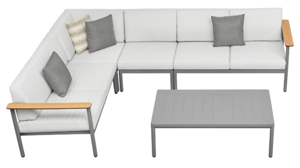 Комплект меблів HIGOLD NOLA - 301670 сірий