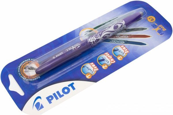 Ручка гелевая Pilot FRIXION BL-FR-7-V фиолетовая 