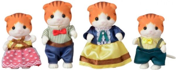 Набір фігурок Sylvanian Families сім'я вісловухих котів 