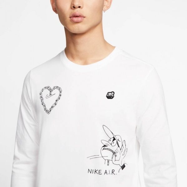 Футболка з довгим рукавом Nike M NSW LS TEE SSNL 2 CK2983-100 M білий