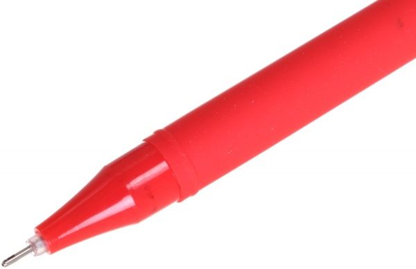 Ручка гелевая Снеговик в шапке, красный 