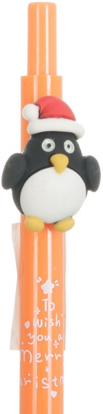 Ручка шариковая Новогодняя атрибутика Пингвин 