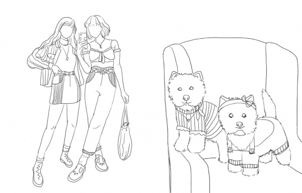 Книга-раскраска «#girls#fashion#pets» 978-617-7853-91-5