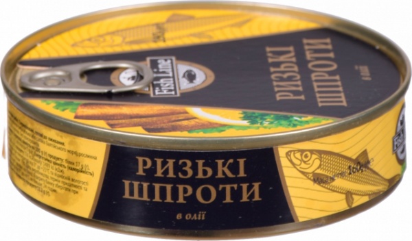 Шпроты в масле Fish Line Рижские ж/б 240г