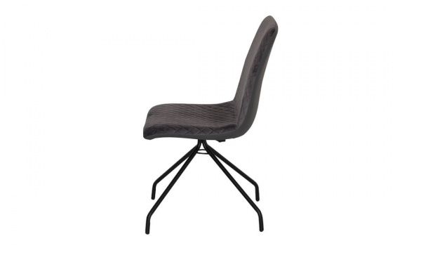 Стул обеденный Нола X-1775 450х580х905 мм черный/серый