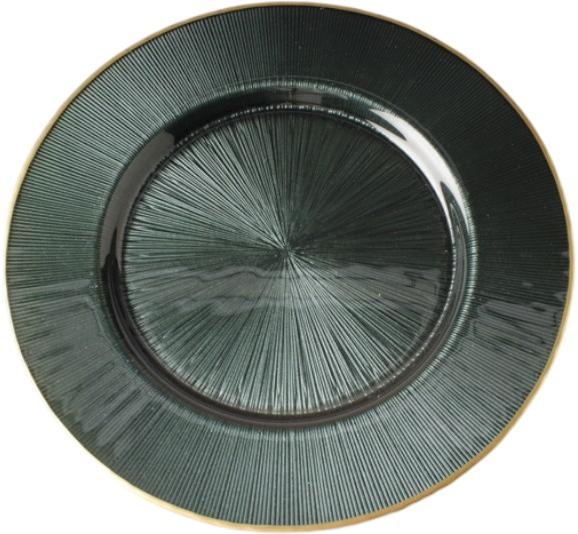 Блюдо Dekor Cam Focus 32,5 см зеленый