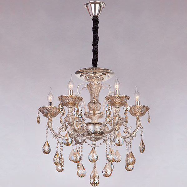 Люстра подвесная Strotskis Caprice 6x40 Вт E14 платина 278/6 