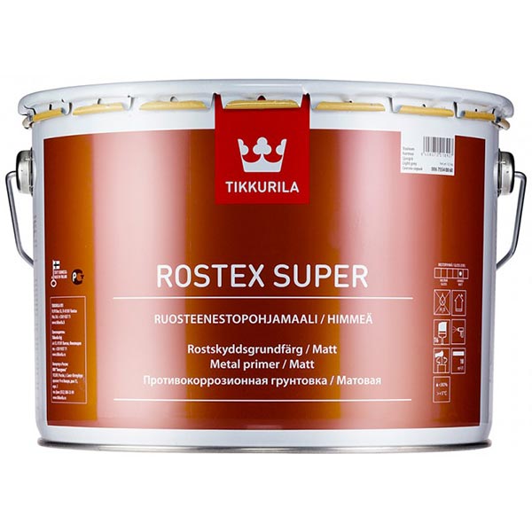 Грунт Tikkurila Rostex Super красно-коричневый 1 л