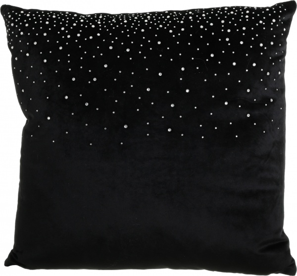 Подушка KM Dots 100% полиэстер 45x45 см черный 