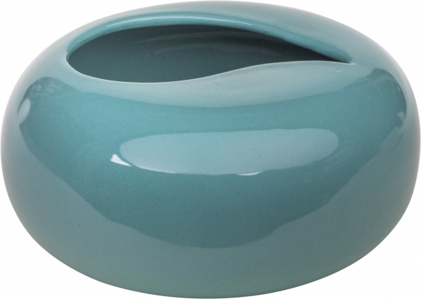 Кашпо Eterna SC 14x14x6,5 см 1310 круглий бірюзовий 