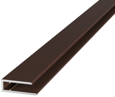 Профіль торцевий алюмінієвий АЛЮПРО АПТ 4мм x 2,1м коричневий
