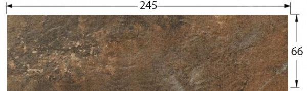 Клинкерная плитка ARTEON BROWN ELEWACJA 24,5X6,6 (0,74) Ceramika Paradyz