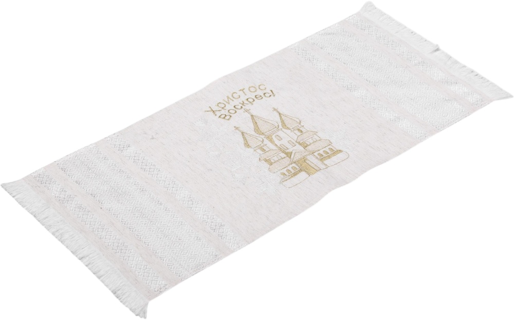 Полотенце пасхальное 695-25/00 33x73 см Эдельвика бежевый