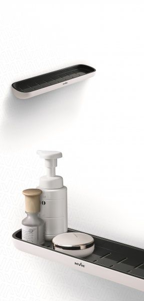 Полка для ванной MVM ВР-18 white/black 