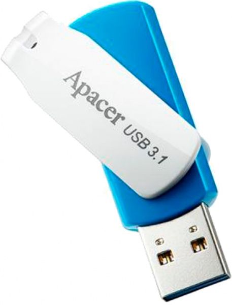 Накопитель Apacer AH357 64 ГБ USB 3.1 blue (AP64GAH357U-1) 