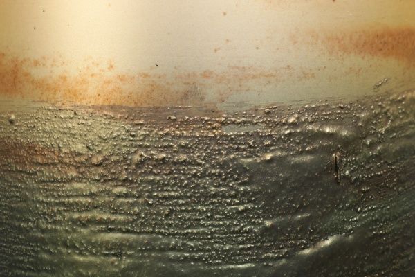 Ваза стеклянная шампань 15х24 см PANACHE