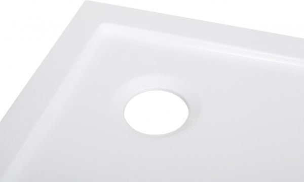 Поддон душевой ScandiSPA JORD из искусственного мрамора 900х900x35 мм пятиугловой белый