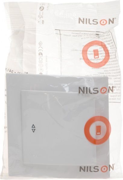 Вимикач перехресний одноклавішний Nilson Touran без підсвітки 10 А 230В білий 24111010