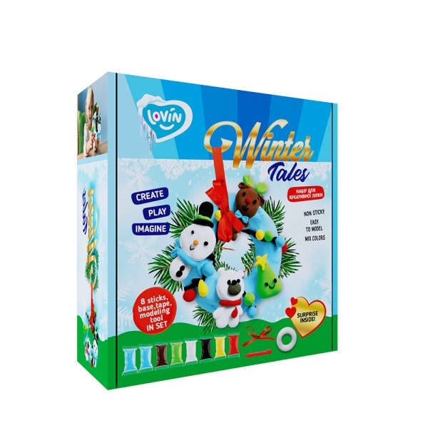 Набір для дитячої творчості Lovin Winter Tales Віночок голубий. Зимова компанія 70102