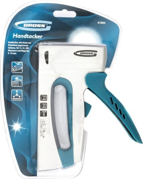 Степлер Gross 41002 6-16 мм, регулювання, цвяхи