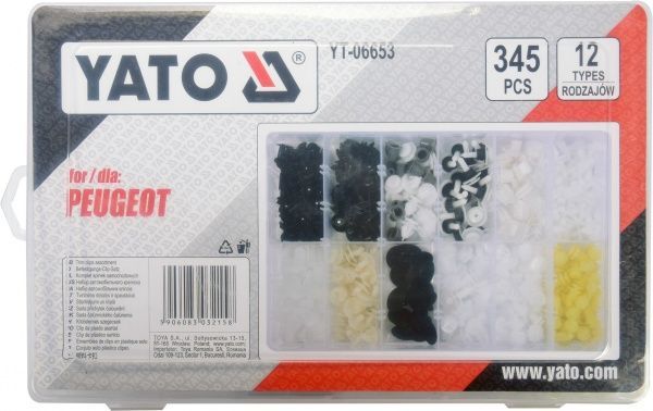 Набор креплений для автосалонной обшивки PEUGEOT YATO YT-06653