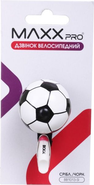 Дзвінок велосипедний MaxxPro BB1013-Sl UP SS20 срібно-чорний 