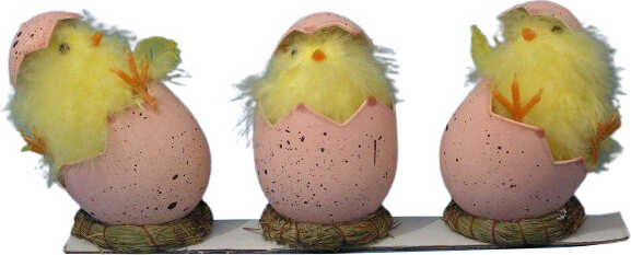 Декорация пасхальная цыпленок в яйце A24731-1-3 8х12 см