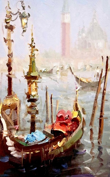 Репродукция Гондолы в Венеции 50x80 см Арт Фемелі 