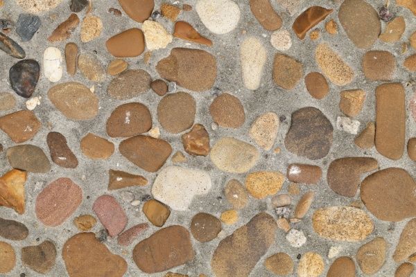 Тротуарна плитка АртБетон Квадрат декорована галькою 40х40х5 см