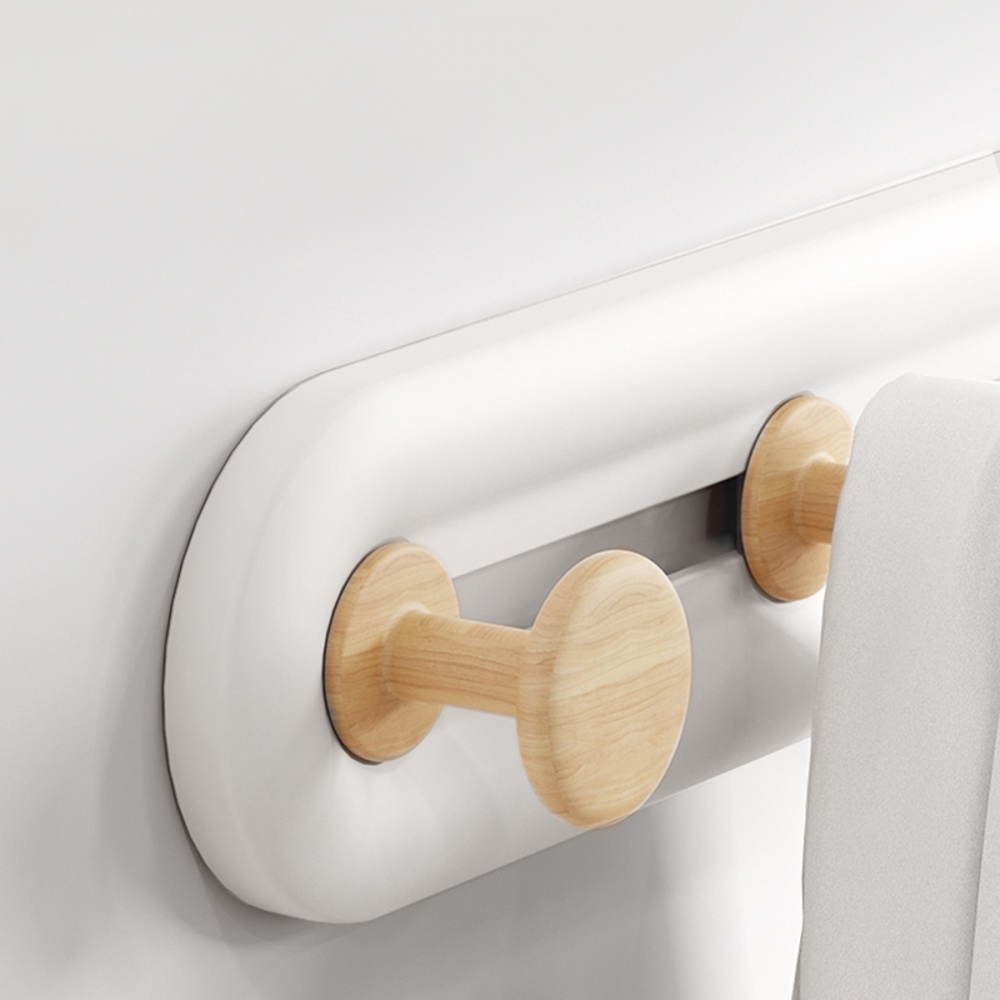 Вешалка с крючками MVM HP-01/6 White/Wood