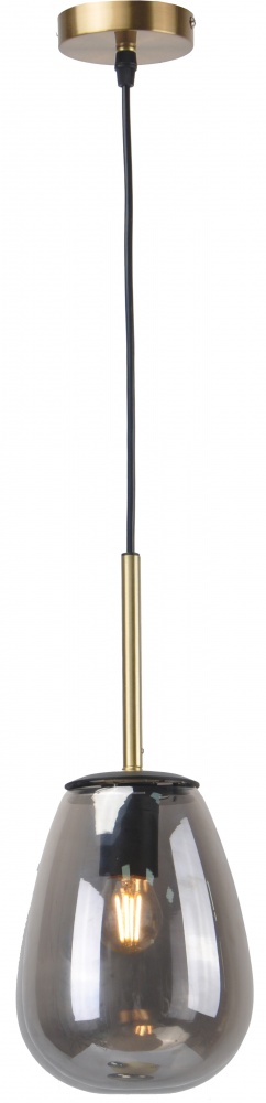 Світильник підвісний Sensio Cleveland 1x40 Вт E27 чорний/димчастий ALB-P00429-SM