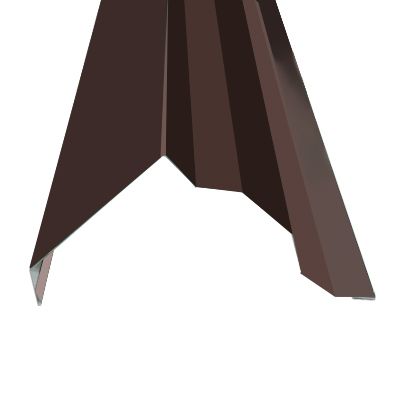 Декоративна торцева планка поліестер 2 м коричневий