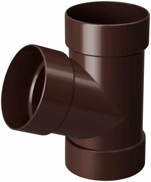 Трійник ПВХ RAINWAY 67° d100 мм коричневий 