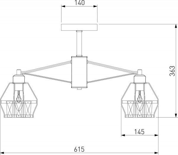 Люстра потолочная Strotskis Lord 70075/5 5x60 Вт E14 черный 