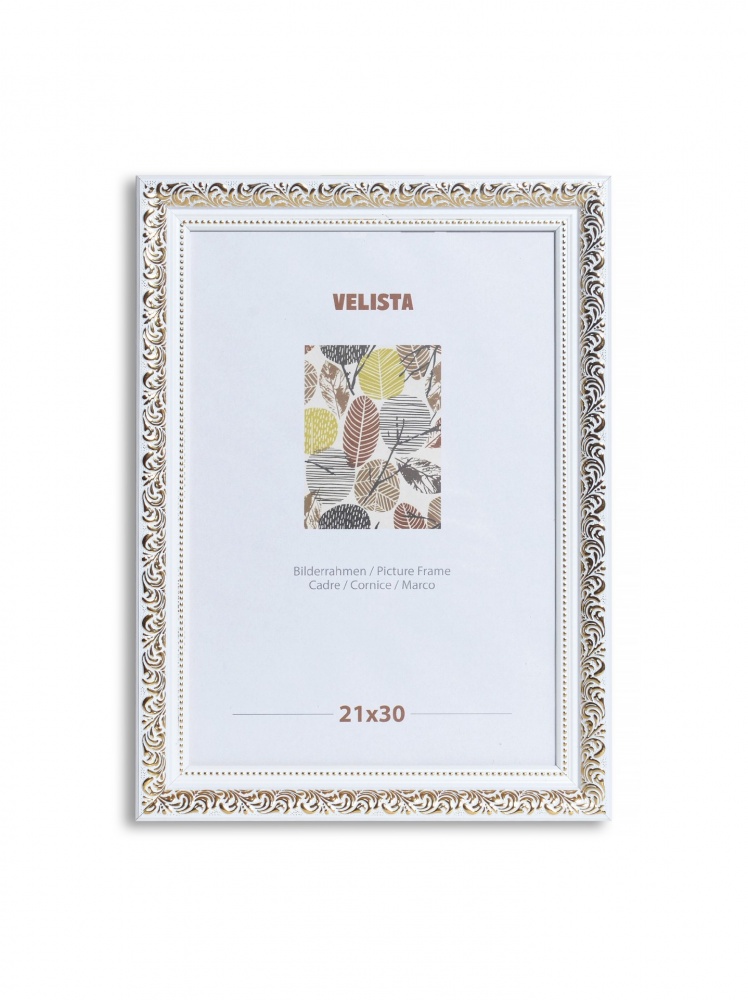 Рамка для фото Velista 30E-G015v 13х18 см білий/золотий