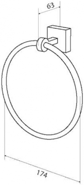 Кольцо для полотенца AM.PM Joy A8534400