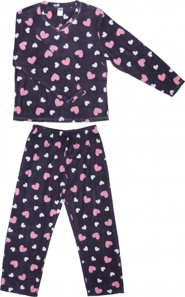 Костюм домашний женский La Nuit Home White hearts р. M фиолетовый 