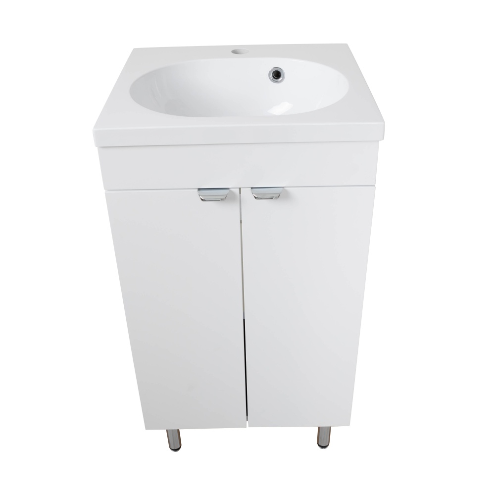 Тумба RIO білий мат з умивальником Status 44 см