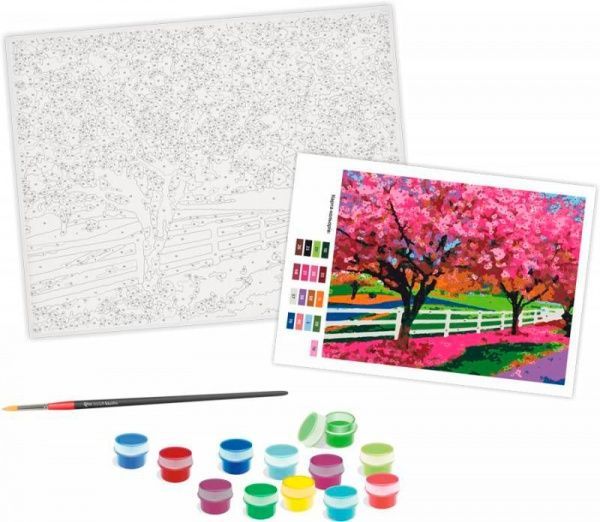 Набір стандарт акриловий живопис за номерами Весняний день Rosa Start 