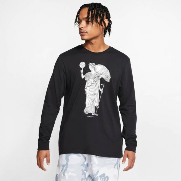 Футболка з довгим рукавом Nike M NK DRY TEE BBALL HBR LS CD1106-010 S чорний