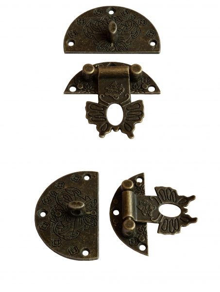 Замок декоративный старая бронза 40х40 мм 1 шт.