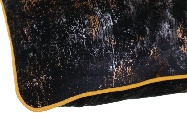 Подушка декоративная велюр 45x45 см черный La Nuit 