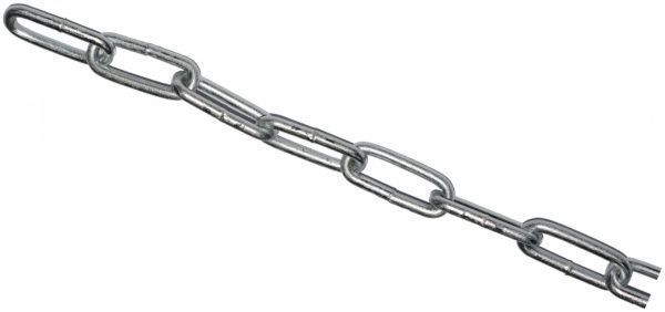 Цепь длиннозвеньевая 10 мм 1 м оцинкованная