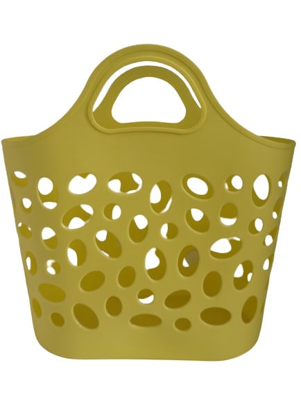 Корзина универсальная ММ-Пласт BasUlemon желтая 400x200x380 мм