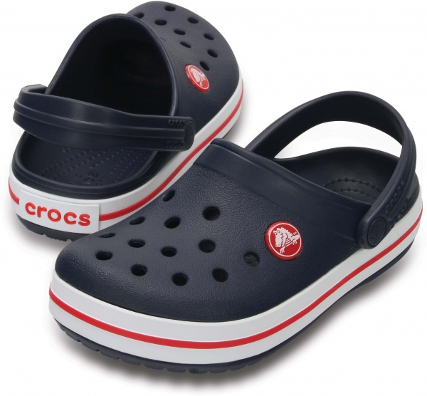 Сабо Crocs CROCBAND CLOG K 204537 204537-485 р.32-33 красный с голубым