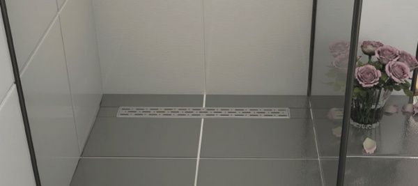 Душовий канал MAXIFLOW з горизонтальним фланцем Standart 33 см решітка Дощ